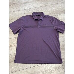 Travis Mathew Mens XXL 2XL Golf Polo Performance Purple Preppy Casual Outdoors